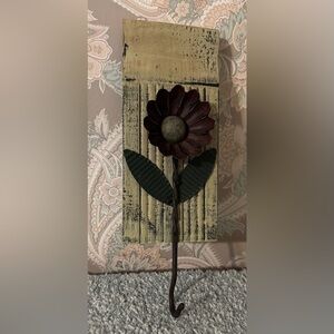 Rustic Floral Wall Hook